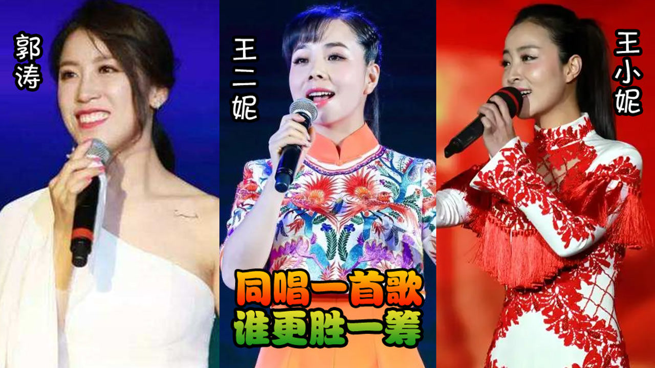 郭涛,王二妮,王小妮唱功对比,同唱一首歌,谁更胜一筹
