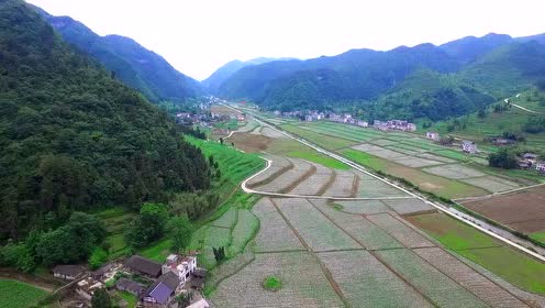 谢坝乡的航拍
