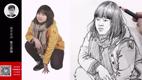 金榜教学:人物速写13—张三杰勋