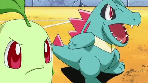 神奇宝贝,猛火猴给了小锯鳄重创,小锯鳄进化了