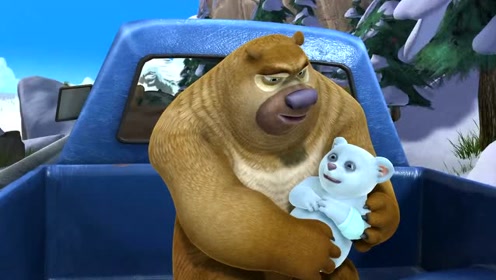 熊出没:三个奶爸送熊宝宝赶火车,却没赶上火车