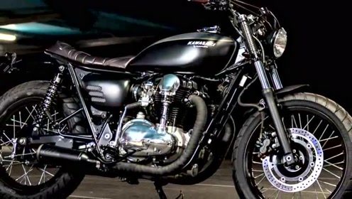 川崎复古名车kawasaki w650定制改装作品欣赏