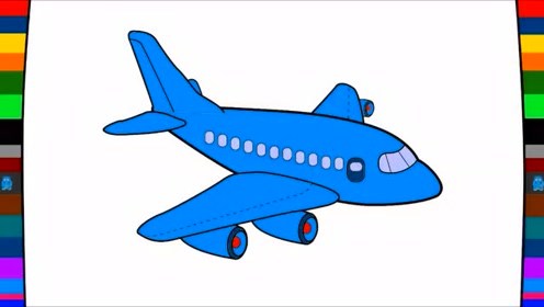 少儿早教益智短片:绘画教程简笔画飞机和风筝儿童学画画