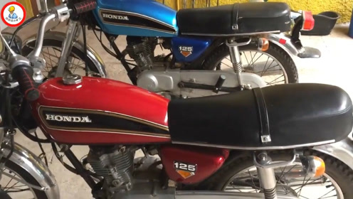 上世纪70年代的honda cg125摩托车,白金点火,也许已被人遗忘了吧