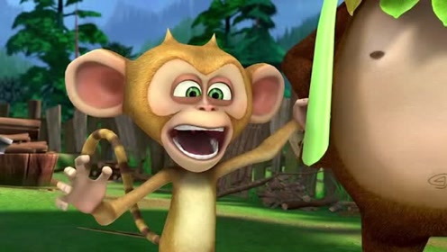 小猴子毛毛这是在干什么呢?他的尾巴怎么竖起来了呢?