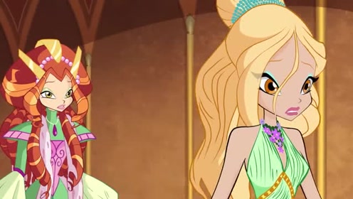 《魔法俏佳人》黛芬妮很伤心,她告诉仙灵只有一个方法降服深海神兽