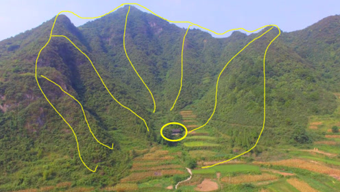 背靠莲花形地势,万山归一,这户人家才是顶级的风水宝地