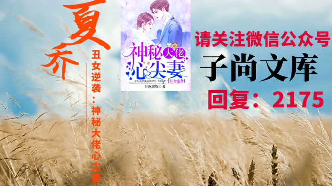 超清体验  00:20   丑女逆袭:神秘大佬心尖妻夏乔司御北月色绵绵完本