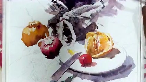 水彩静物 腾讯视频