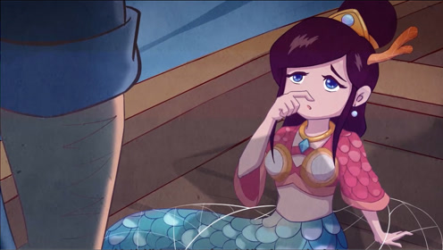 巷食传说:美人鱼被抓住,还被扔到船上,看起来好可怜啊