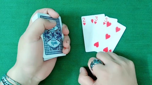 千艺人阿麟简 介:魔术师控牌基础手法,扑克入门基本功