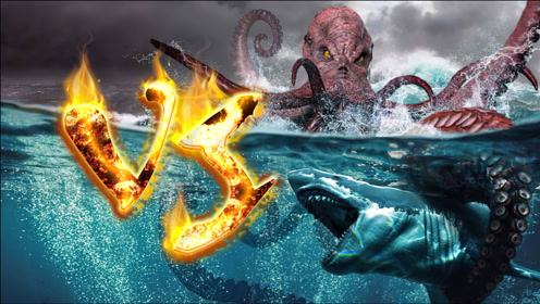 巨齿鲨大战挪威海怪谁会赢?