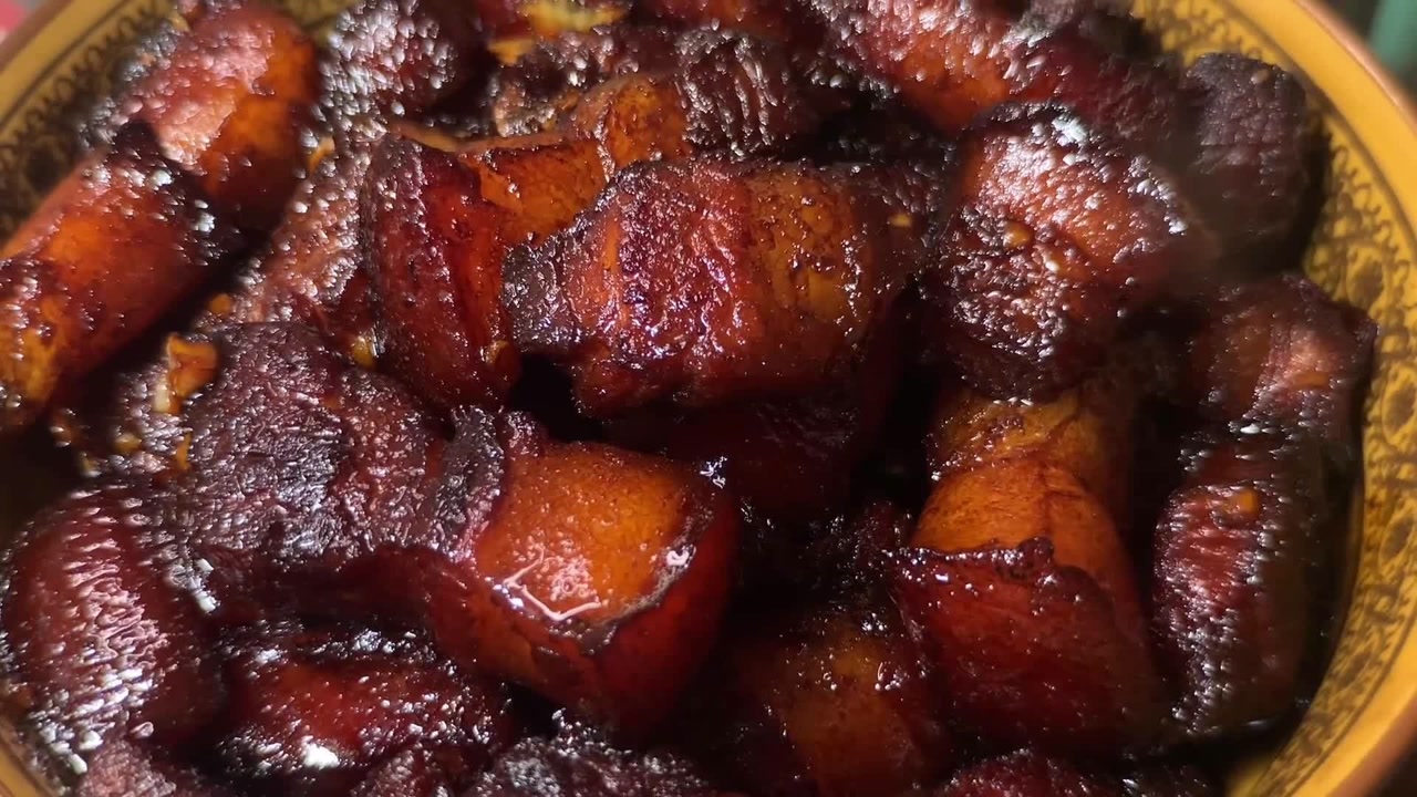 农村酒席上的红烧肉你能吃几块