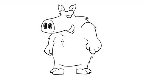 疣猪儿童亲子简笔画 宝宝轻松学画画