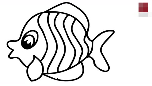 育儿早教简笔画视频:在家就可以教宝宝画彩虹鱼