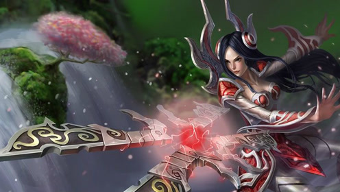 lol英雄联盟重做后刀妹莲花之令皮肤欣赏,依然是我最喜欢的皮肤