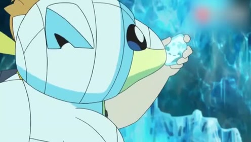 找到冰之石!穿山鼠进化为穿山王,冰系之王!精灵宝可梦日月80集