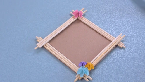 一次性筷子做相框支架图片