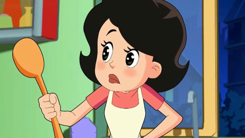 围裙妈妈做饭真香真好吃,可是不许乔治吃,因为饭前必须要洗手哦