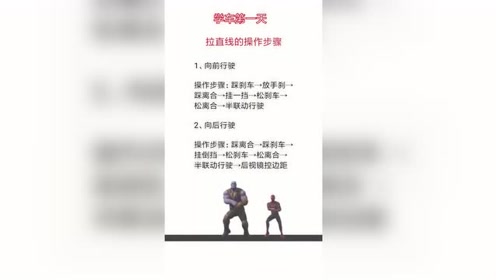 驾照考试，科目二拉直线的操作步骤讲解