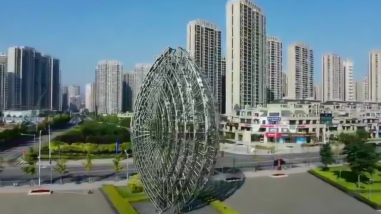 秋日私语-航拍海贝广场