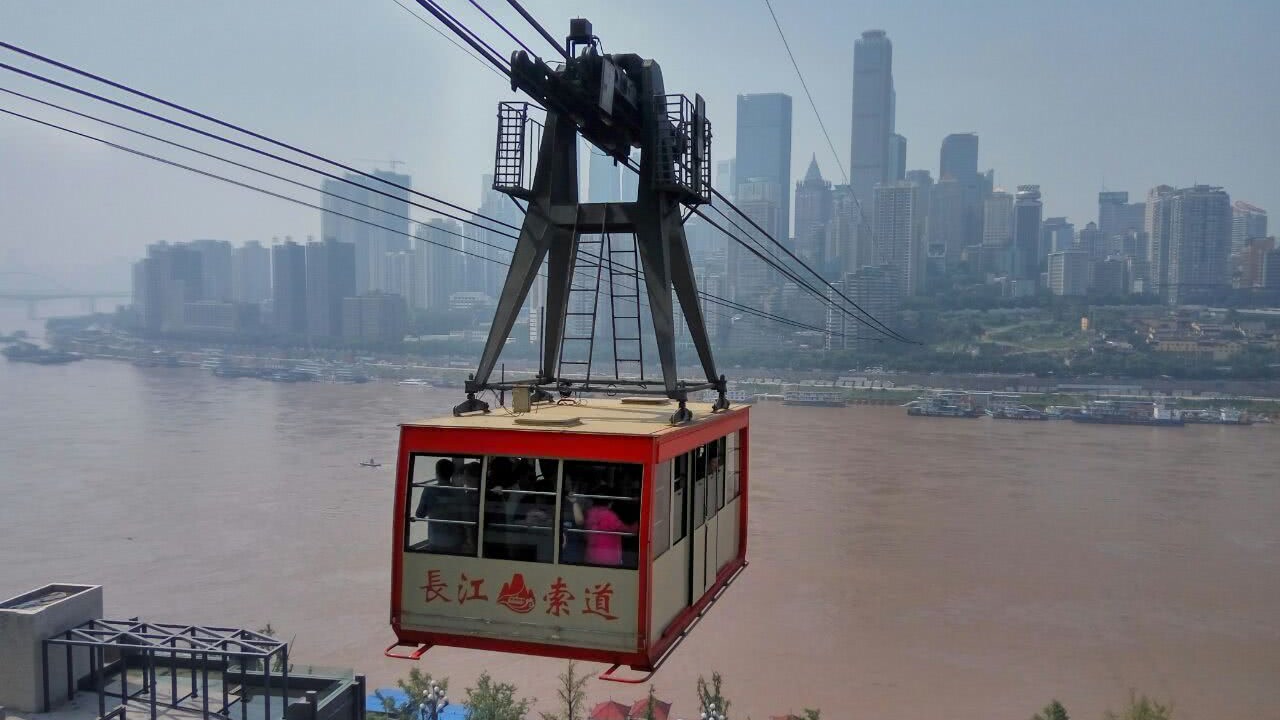 重庆长江索道,称为山城空中公共汽车,有升级版啦