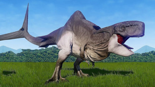 恐龙竟然发生变异,鲨鱼恐龙大战鳄鱼恐龙,场面真是惊心动魄!