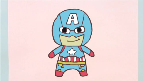 多乐儿童画 超级英雄美国队长怎么画呢?一起来看看吧