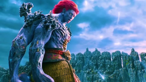 强大的赤发鬼被一介凡人和寄生的铠甲,冒蓝火的加特林干翻了