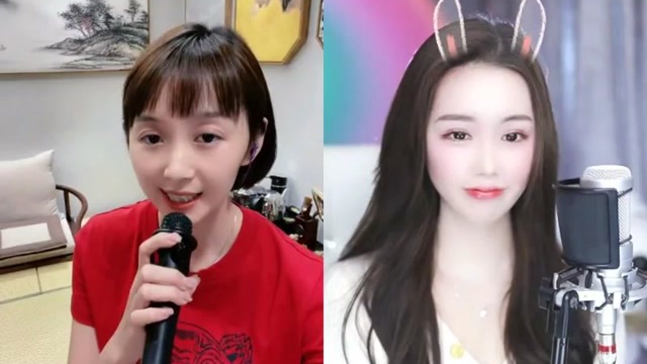 菲儿演唱你能不能不要离开我pk女主播演唱歌曲当你老了
