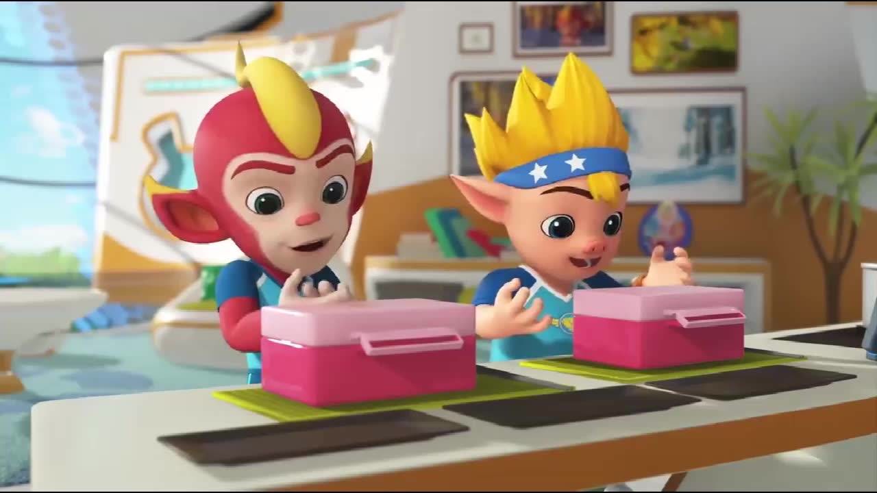 宇宙护卫队第二季:闪电是个爱挑食的猴子,蔬菜一点都不吃!