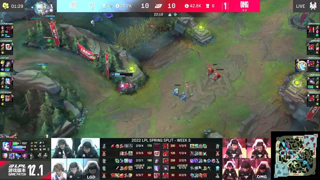 AKI龙坑强RUSH大龙 ERIC金克丝1V2操作秀双杀