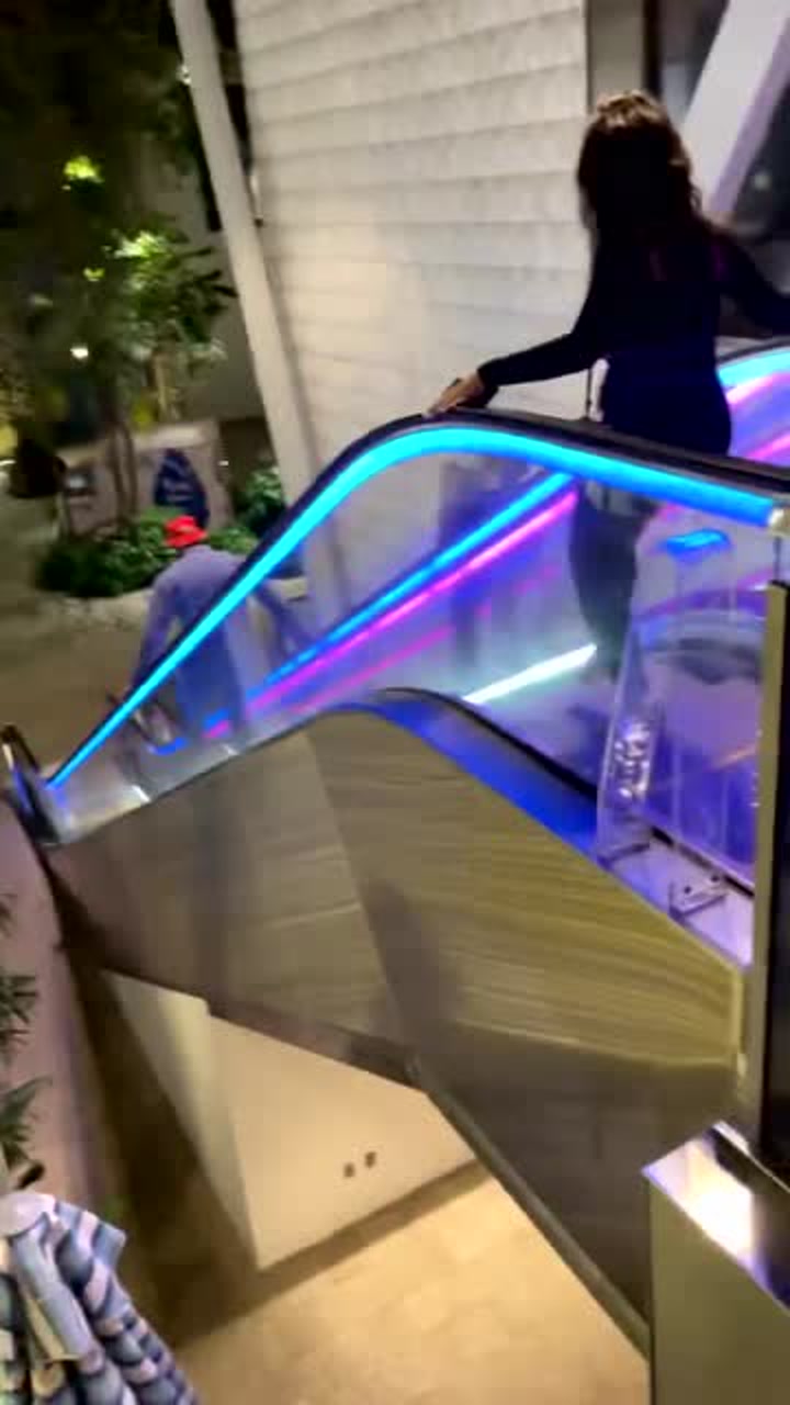 詹姆斯史诗级躲粉丝战术有点不瑞雪 逆行走扶梯美女粉丝追不上大叫