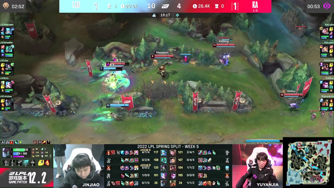 LPL春季赛 RA 2-1 LGD