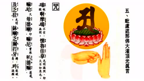 41 毗卢遮那佛大灌顶光真言