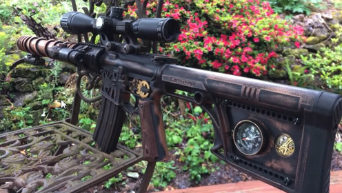 改装版ar15步枪:外形比较奇特,击发声与众不同