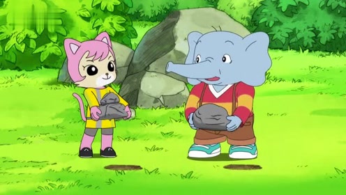 可爱巧虎岛:多比和妙妙比试跳绳,妙妙比多比跳的好多了