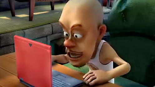 熊出没:光头强嫌俄罗斯方块无聊,决定买电脑玩纸牌,太有意思了!