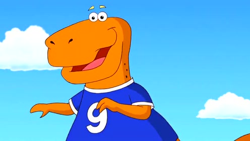 爱探险的朵拉:恐龙队果然实力很厉害,但多次射门都被宝拉队挡下