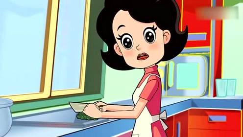 大头儿子和小头爸爸偷吃冰淇淋被逮住了围裙妈妈不允许吃多