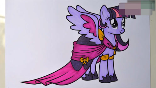 儿童绘画早教:画紫悦的公主裙,你喜欢什么颜色呢?