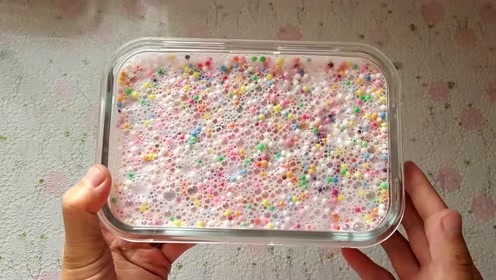 0:02:12越玩越大的起泡胶教程,无硼砂手工diy,方