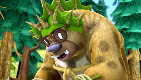 原来是光头强把熊二打扮成了这个怪样子,太坏了!