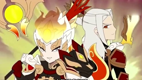 王者荣耀动漫:后羿杨戬的新皮肤真的是帅呆了,完虐全场!