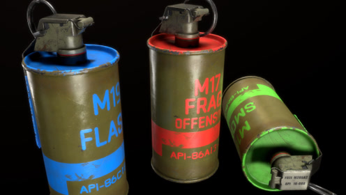 3dmax游戏建模-绝地求生之m18烟雾弹次世代全流程制作教学 上