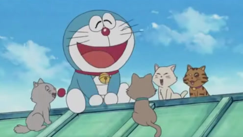 新哆啦a梦:叮当猫跟着一群猫学喵叫,一起喵喵喵喵喵