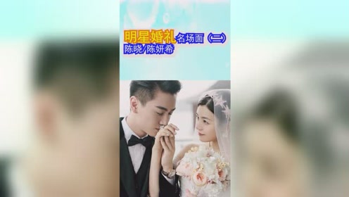 麦爆小玩家,那些令人心动的明星婚礼名场面二陈晓掀头纱亲吻