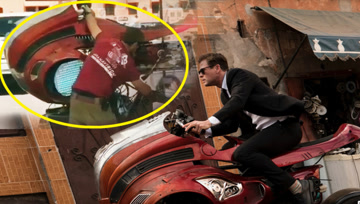 电影里的特效镜头居然是这样拍的，锤哥坐骑像斗牛机！