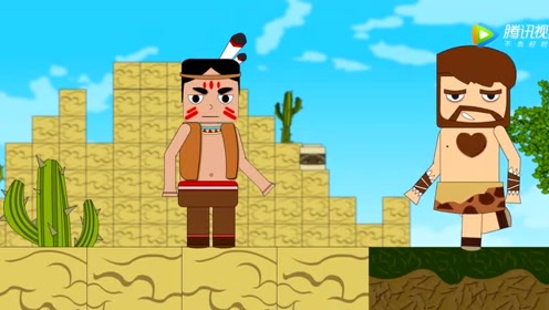 迷你世界动画:脑洞悲和洞喜哥躲得远远的看戏,免得殃及无辜