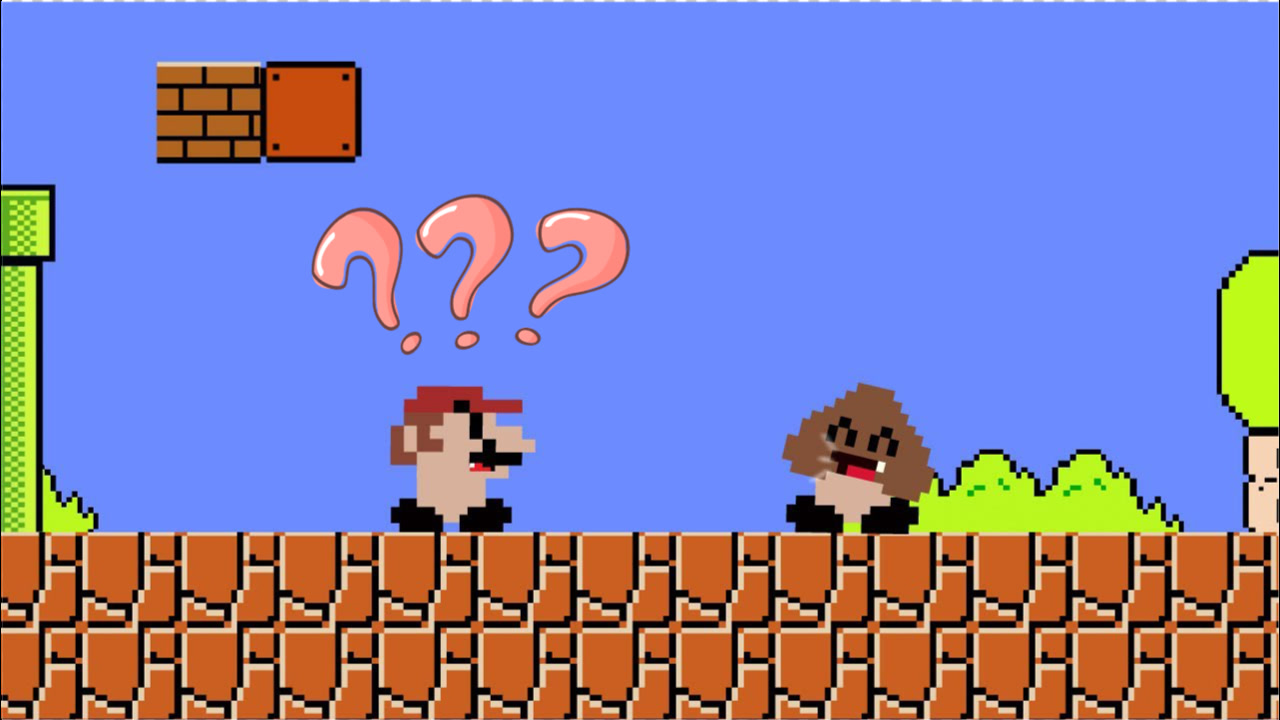 超级玛丽 当马里奥变成了板栗仔的造型,板栗仔:肚子都笑痛了!